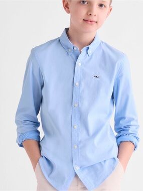 Vineyard Vines Boys Pale Blue Button-Down Shirt